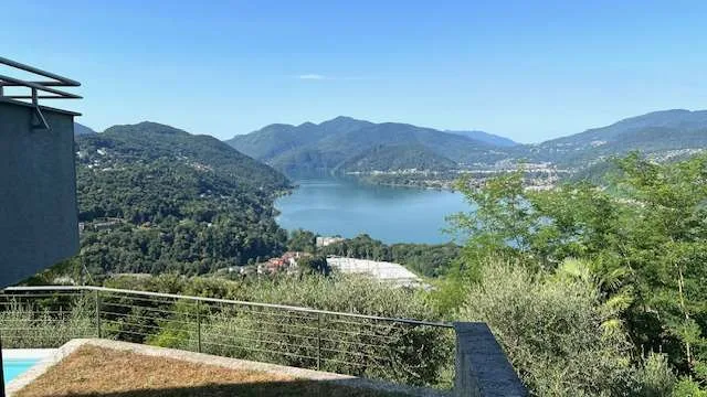 Lugano Muzzano Villa con vista lago mozzafiato piscina e bella terrazz – foto 10 di 22