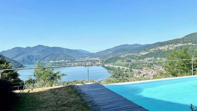 Lugano Muzzano Villa con vista lago mozzafiato piscina e bella terrazz – foto 3 di 22