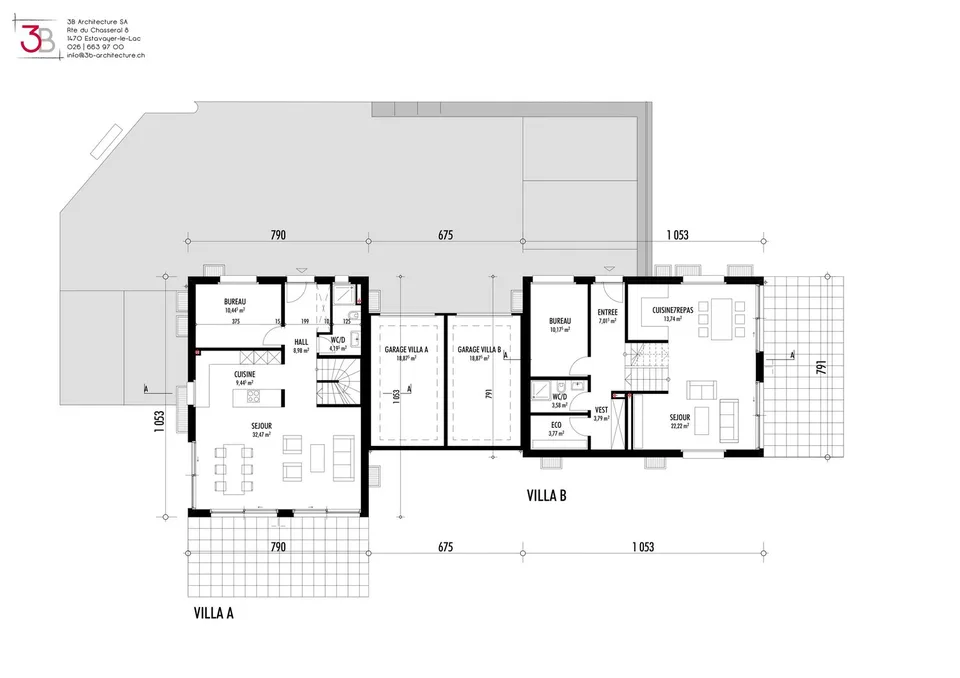 Neue Doppelhaushälfte mit 5,5 Zimmern, 587 m² Grundstück, Payerne – Foto 8 von 21