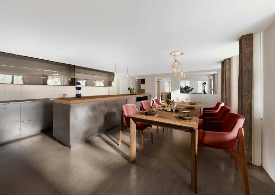4-room loft with large terrace (ground floor rest.)