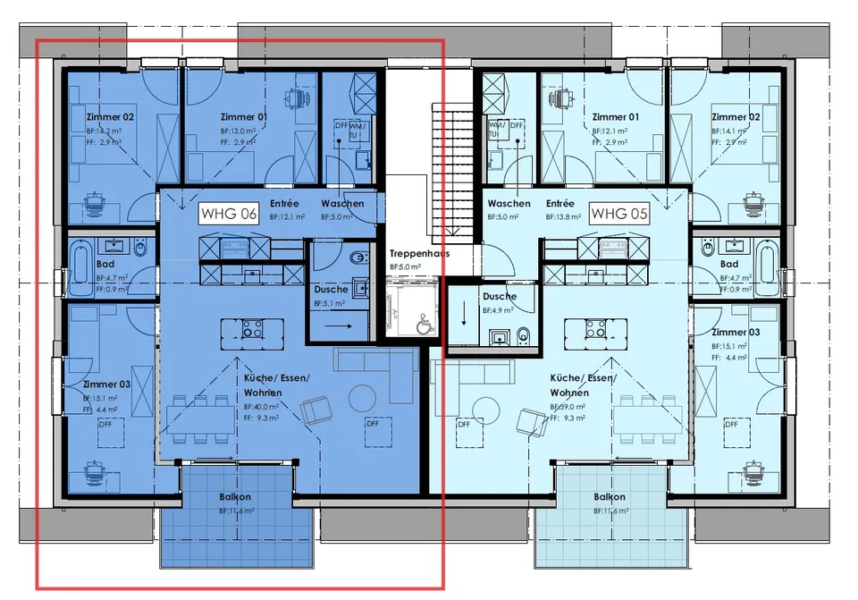 Vivere ad Amsoldingen: Appartamento nuovo moderno 4,5 locali al piano mansardato