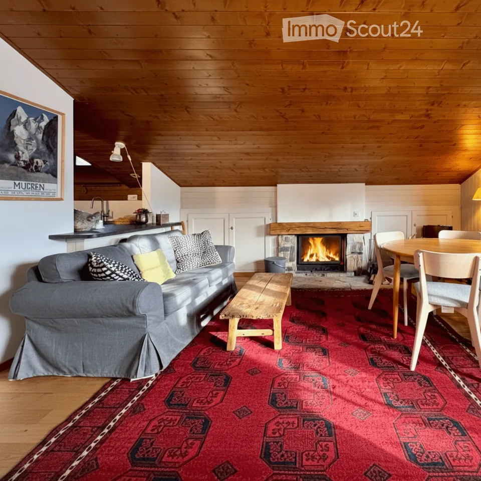 Charming Alpine Apartment for Sale in Verbier, 3.5 Rooms with Stunning Mountain Views