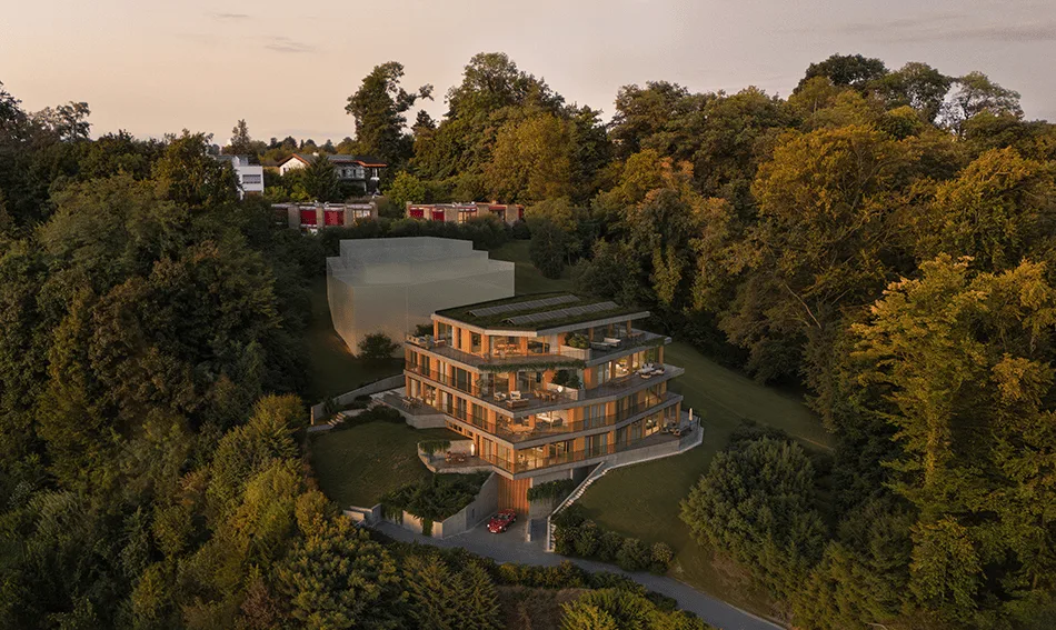 Appartement exclusif, calme et moderne avec balcon romantique et vue sur la forêt - W7
