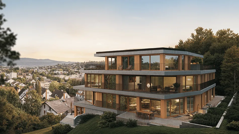 Appartement exclusif, calme et moderne avec balcon romantique et vue sur la forêt - W7