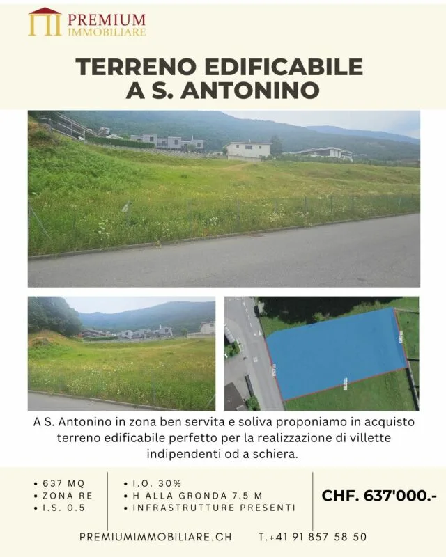 TERRENO EDIFICABILE A S.ANTONINO