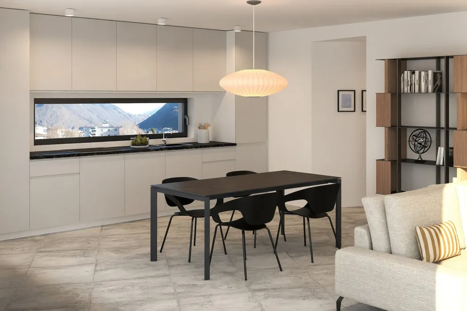 Neu und helles 3,5-Zimmer-Wohnung mit großer bewohnbarer Terrasse und offener Aussicht