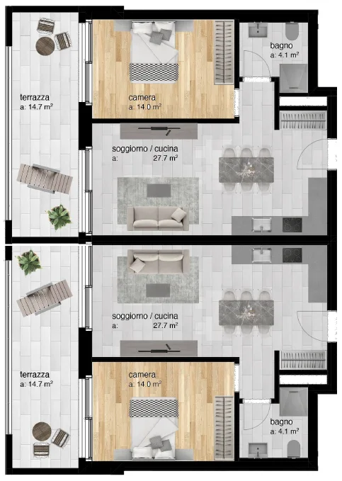 Affittasi nuovi appartamenti 2.5 locali - Res. Greta, Sementina