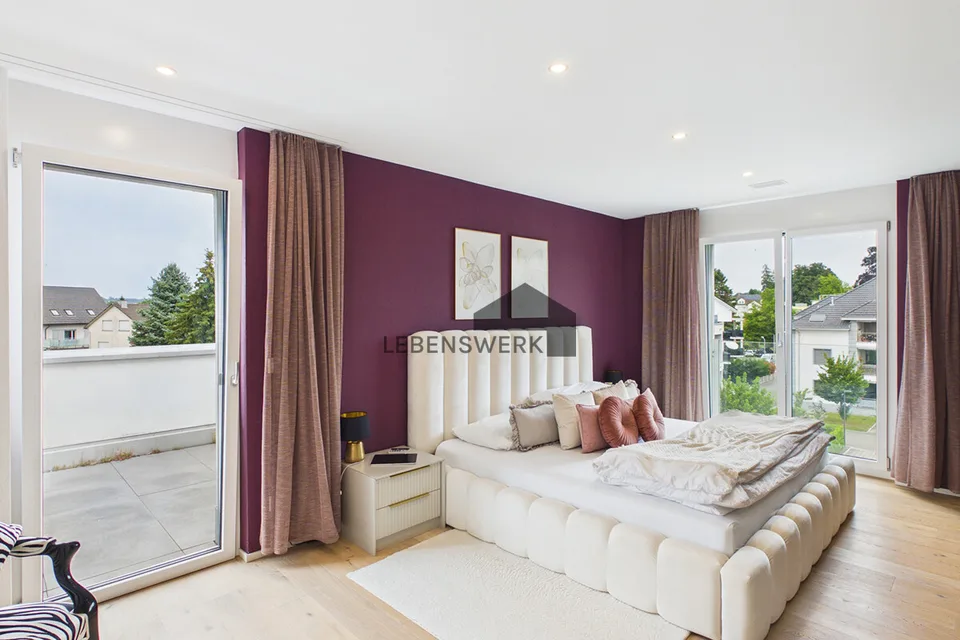 Design, lumière et deux terrasses. Appartement en attique à Thurfeld Bürglen TG