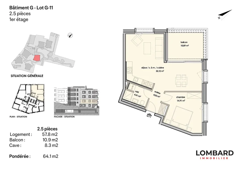 ***RÉSERVÉ*** Appartement de 2.5 pièces au 1er étage – photo 6 sur 12