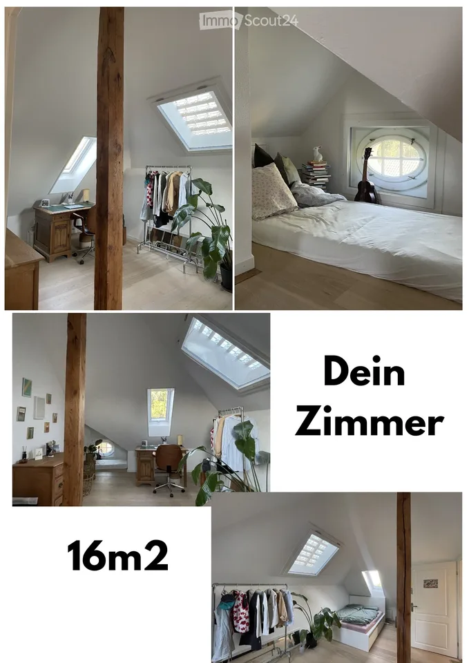 WG-Zimmer in renovierter Altbauwohnung mit Begpanorama