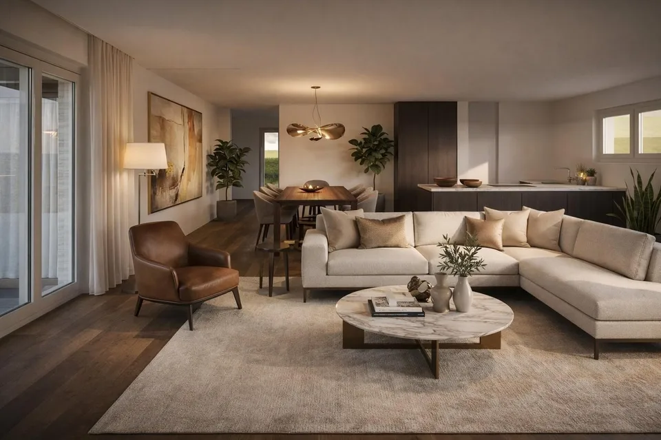 Appartamento nuovo di alta qualità e dallo stile elegante con giardino d'inverno a Biel-Benken in vendita, disponibile dal primo trimestre 2028