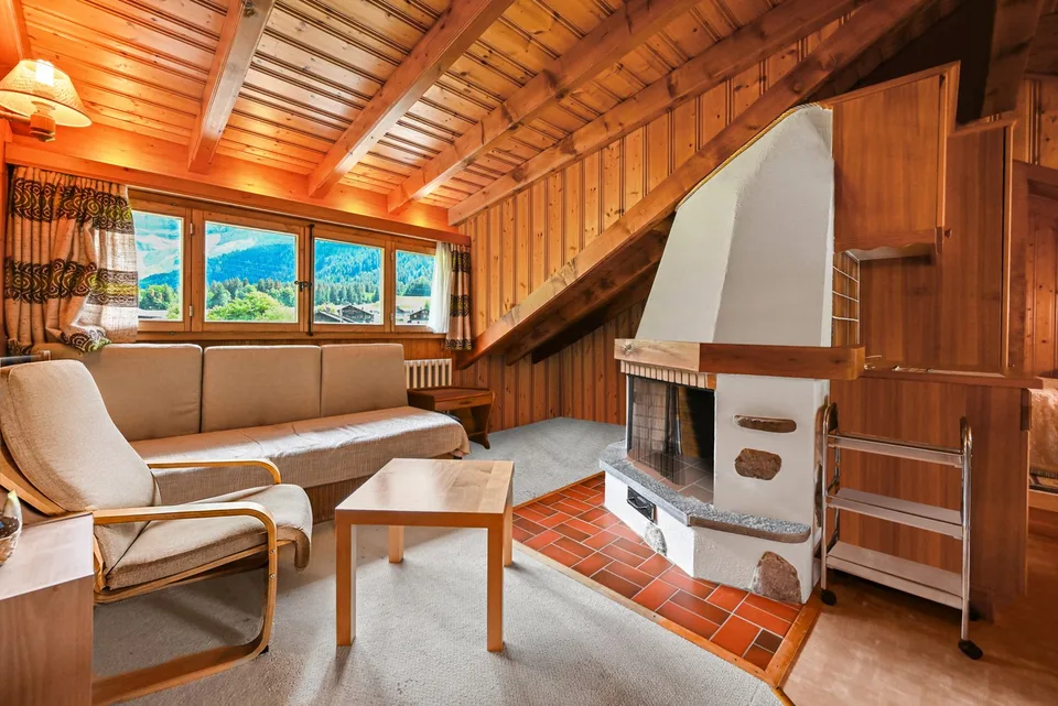 LES DIABLERETS - GEMÜTLICHE 2,5-ZIMMER-WOHNUNG IM DACHGESCHOSS