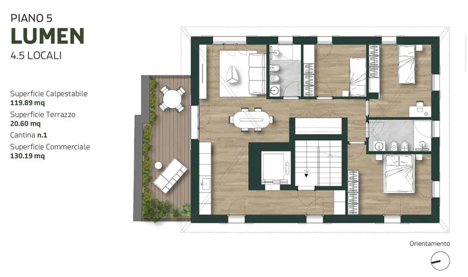 Newly built 4.5-room penthouse with large terrace – photo 9 of 10