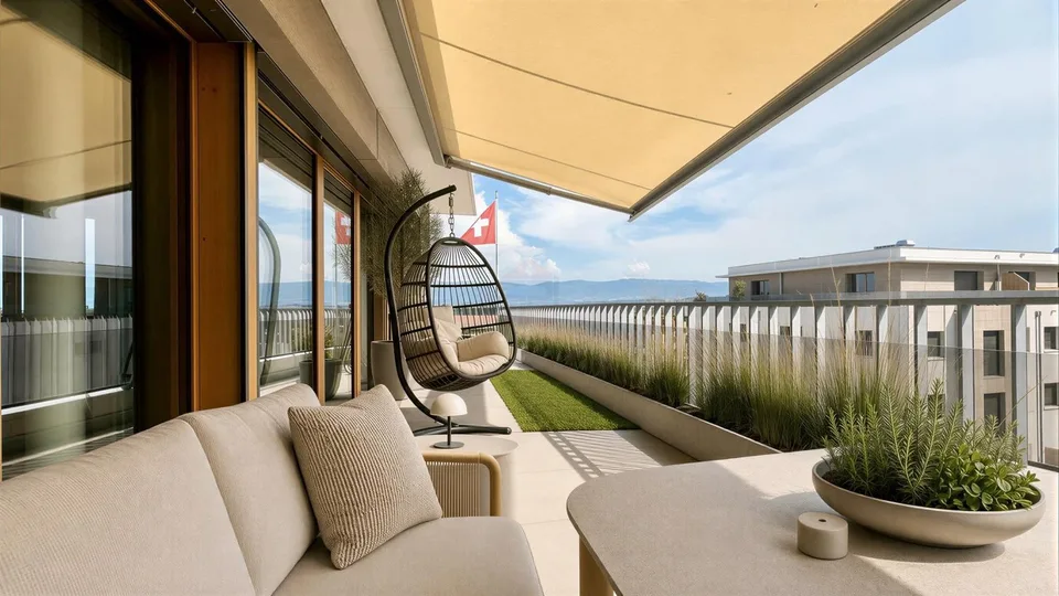CASATAX - Magnifique attique de 3 pièces avec terrasse périphérique
