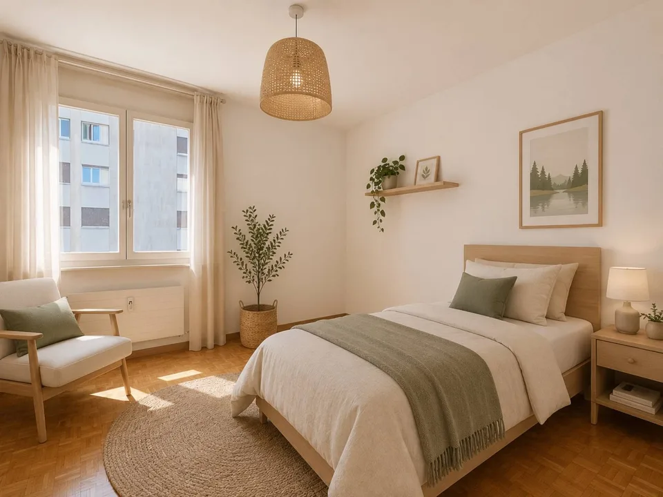 Élégant appartement familial de 4.5 pièces avec cheminée et loggia – photo 9 sur 26
