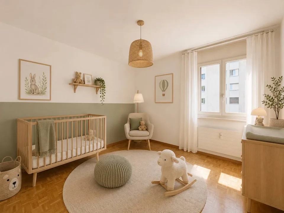 Élégant appartement familial de 4.5 pièces avec cheminée et loggia – photo 11 sur 26