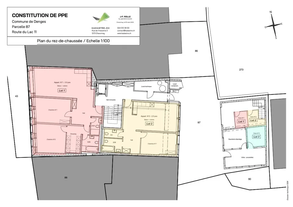 DENGES, appartamento di 3,5 locali al pianterreno, ristrutturazione completa.