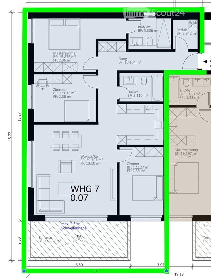 Erstbezug/Neubau: Moderne 4.5-Zimmer-Wohnung