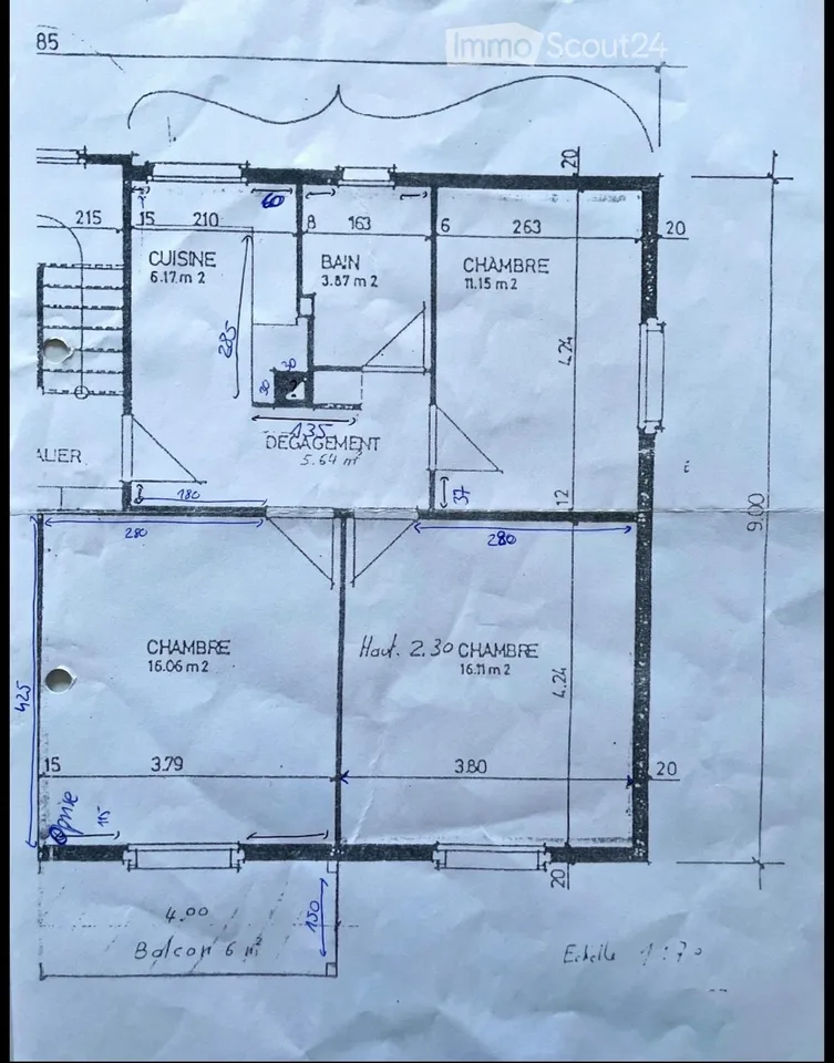 Proche du centre dans un petit immeuble