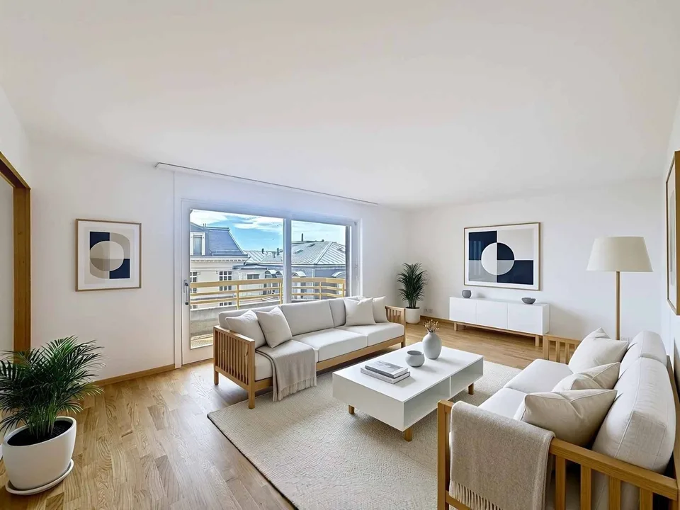 Au dernier étage - Grand 3.5 pièces sur 1 niveau de 79 m2 + balcon