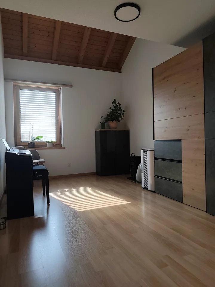 Traumhafte 5.5-Zi-Maisonette (ca. 155 m²) mit Galerie, Sichtgebälk & Cheminée in Märstetten