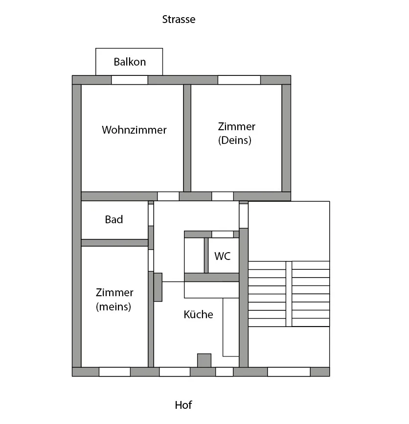 Mitbewohner/in für schöne 3 1/2 - Zimmerwohnung gesucht - Seeking a roommate for a beautiful 3 1/2-room apartment