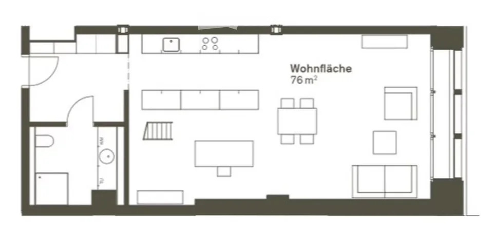 Appartamento loft in stile industriale con molti extra