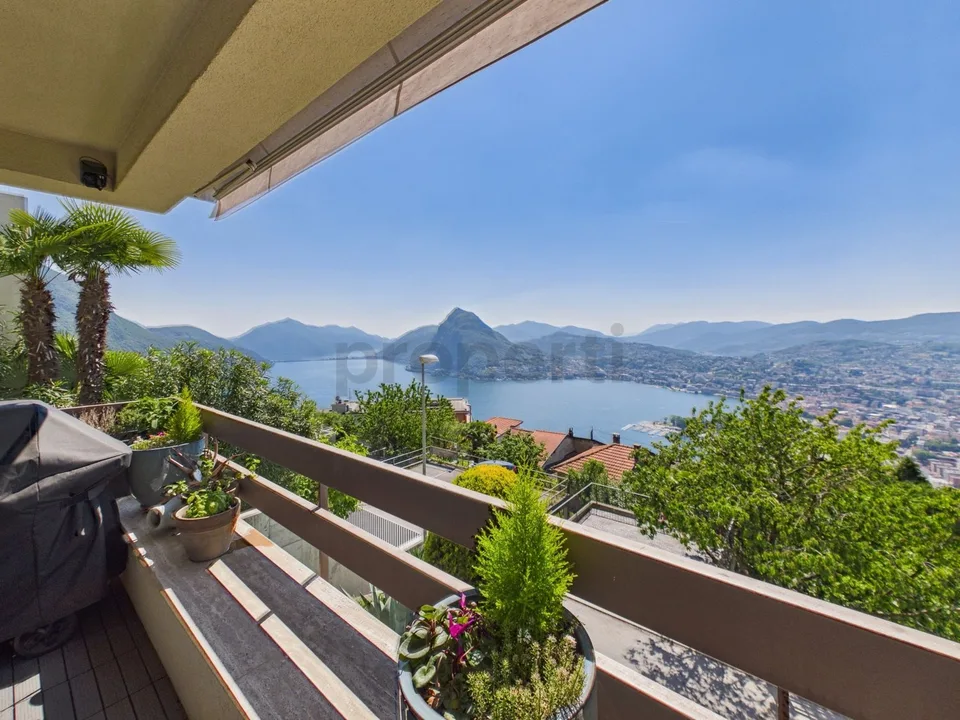 Elegante 3.5 locali con vista lago e posto auto interno, Aldesago