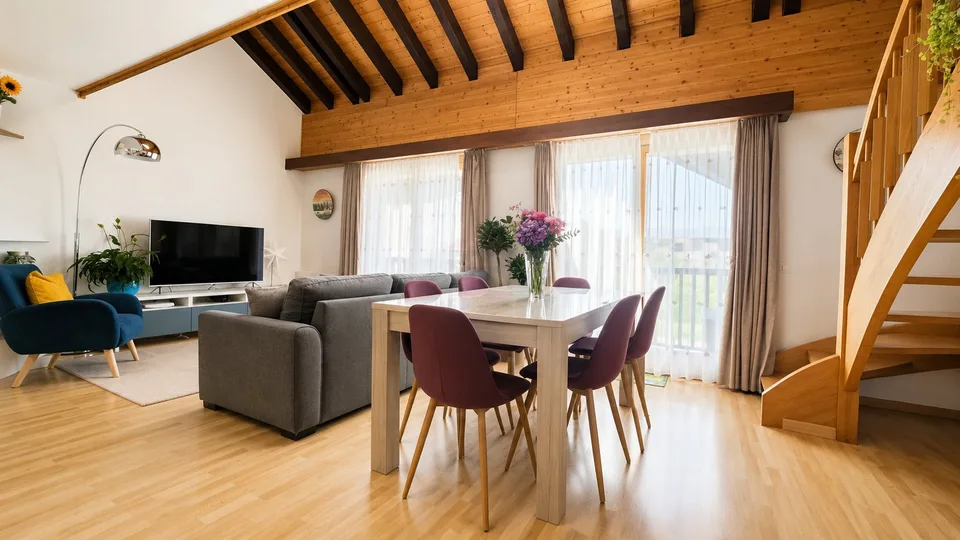 Charmant duplex familial entièrement rénové au coeur de Chavannes-de-Bogis