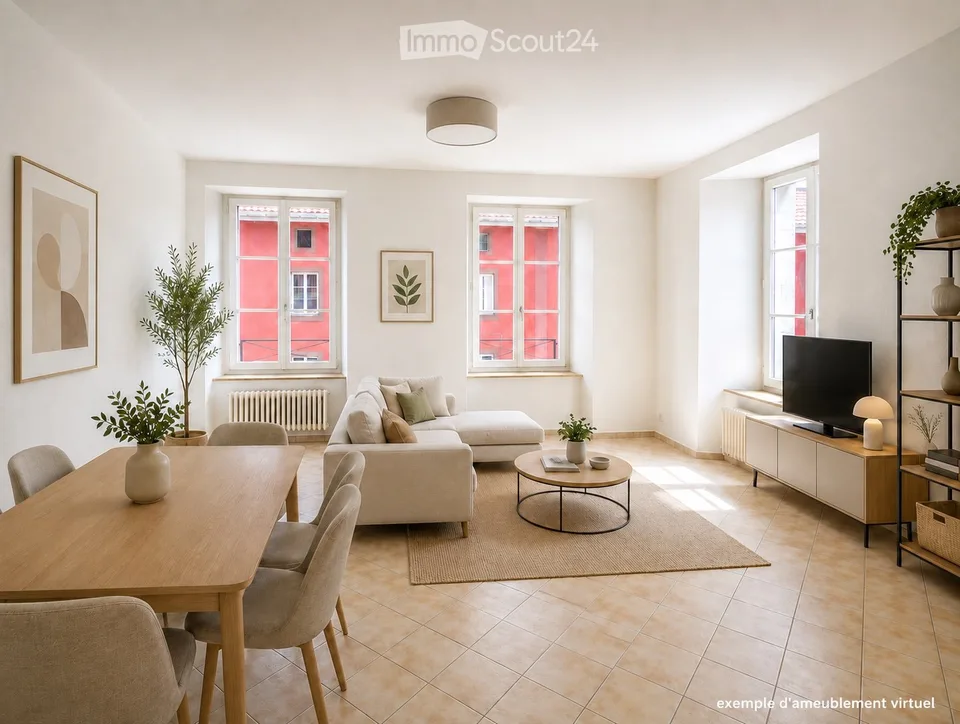 Superbe appartement de 3 pièces lumineux au centre du Locle