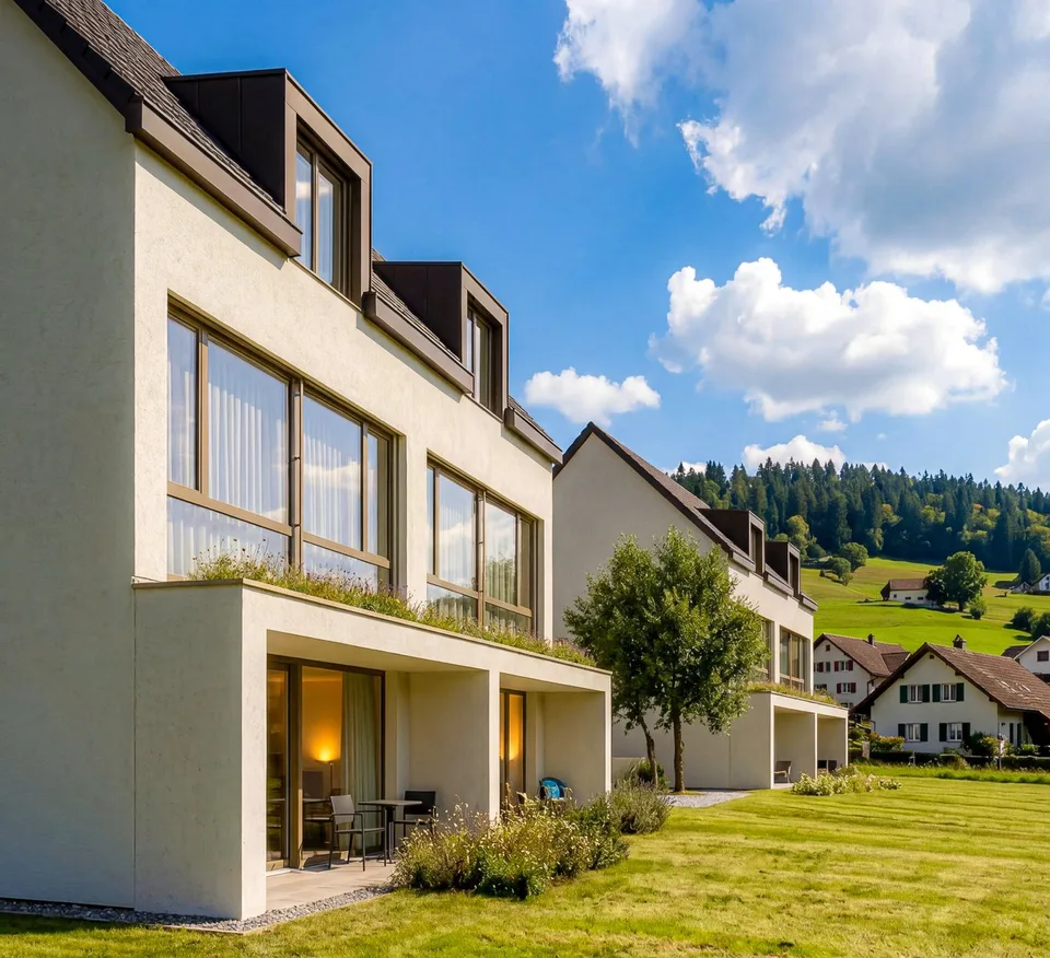 Hochwertiges 6.5-Zimmer Neubau-Doppeleinfamilienhaus C.1 in Oberkulm AG