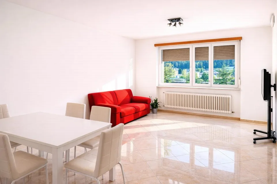 Sechster Stock 4,5 renoviert mit sehr großer Panoramaterrasse.