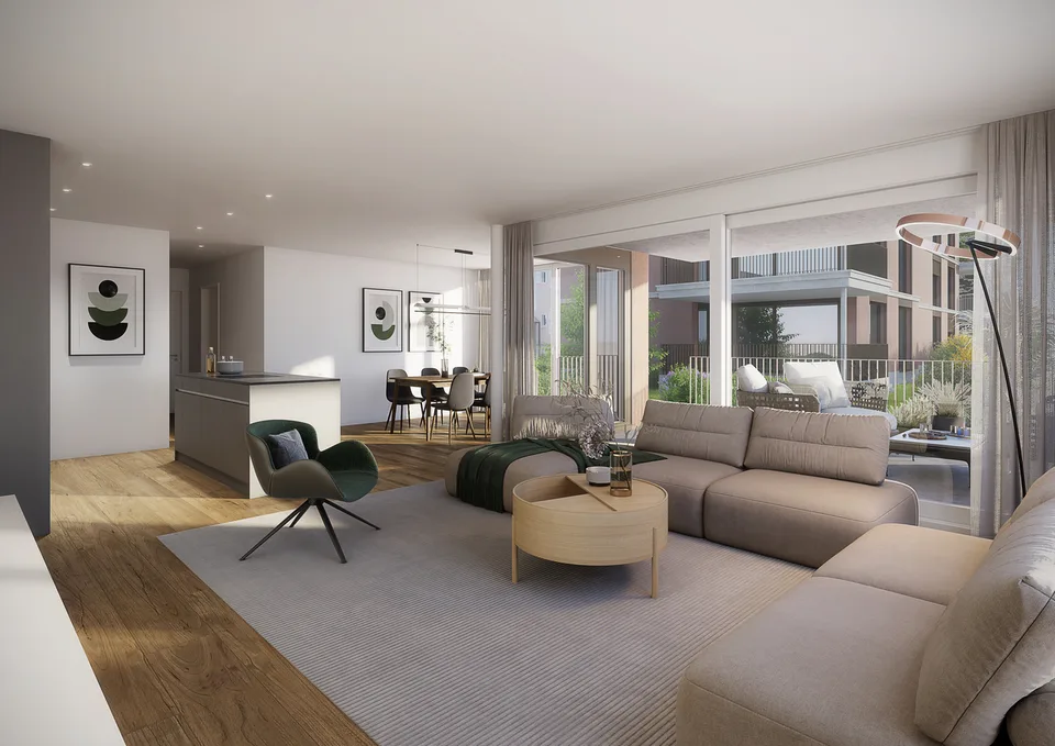 *Dans le parc de la ville - Votre maison dans le vert / Appartements neufs de 3 ½ pièces*