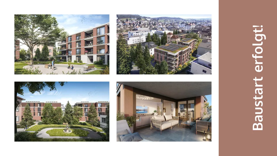 *IM STADTPARK - IHR ZUHAUSE IM GRÜNEN / 3 ½-ZIMMER NEUBAUWOHNUNGEN*