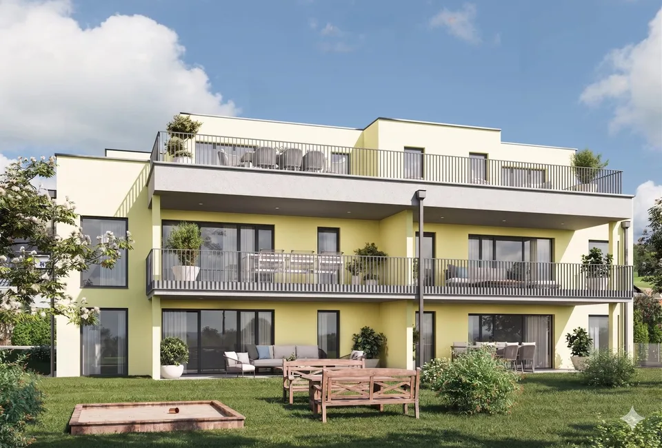 Bella appartamento di 3,5 locali con giardino a Schönbühl