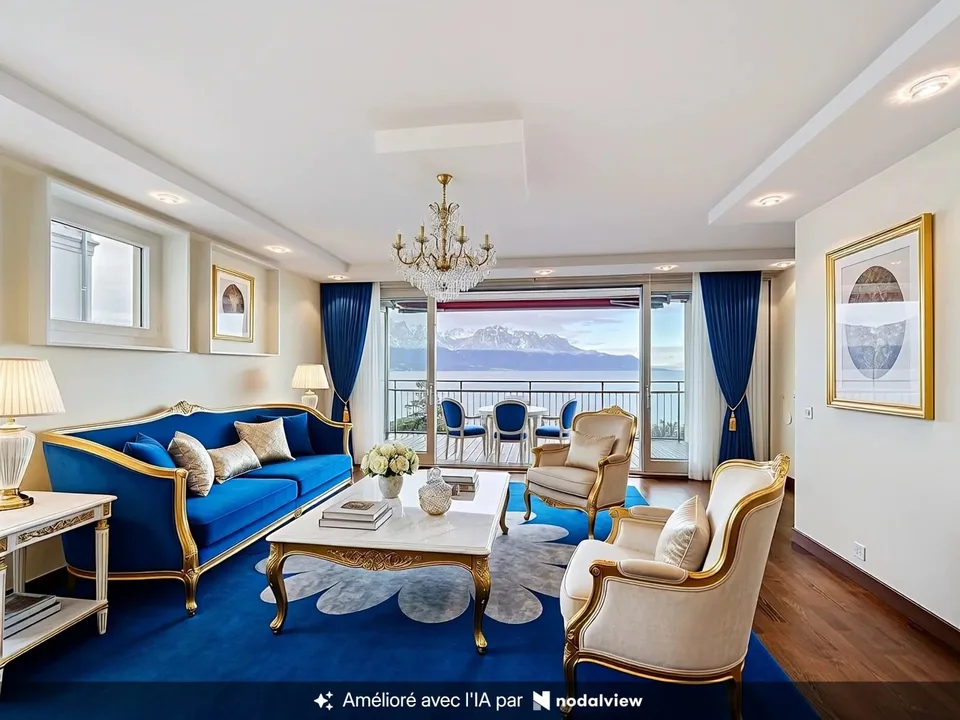 Magnifique 4,5 pcs avec vue panoramique sur le lac Léman