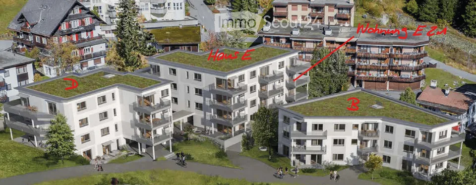 Moderne Neubauwohnung an sonniger, ruhiger, zentraler Lage in Davos Platz