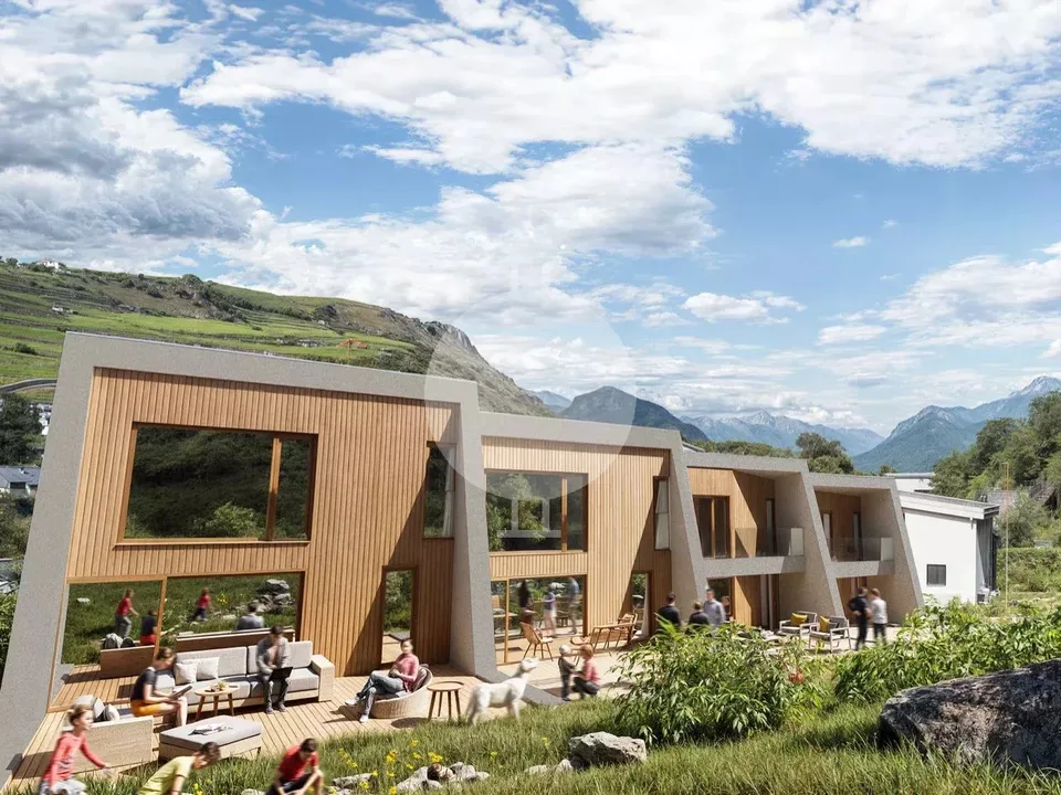 Opportunità rara: villa a schiera nuova in vendita nel centro città di Sion