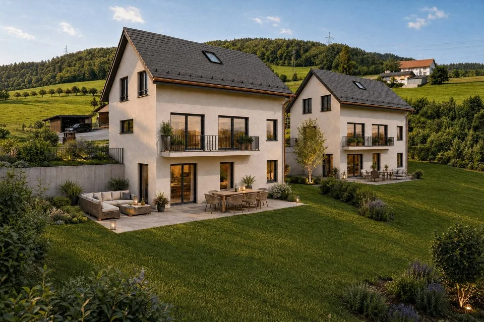 Wohnen mit Weitsicht  Ihr individuell gestaltbares 6.5-Zimmer-Einfamilienhaus