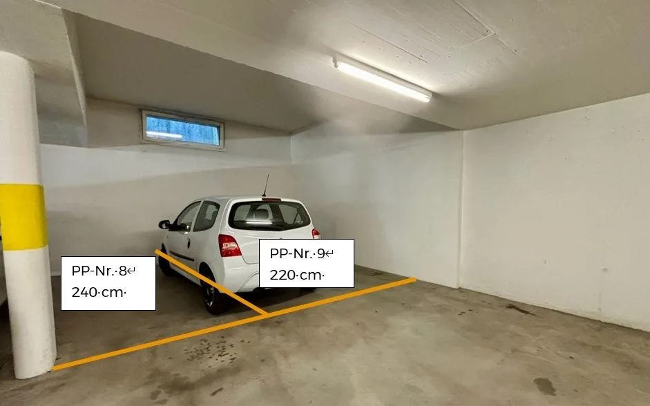 Parking space in the underground garage for rent