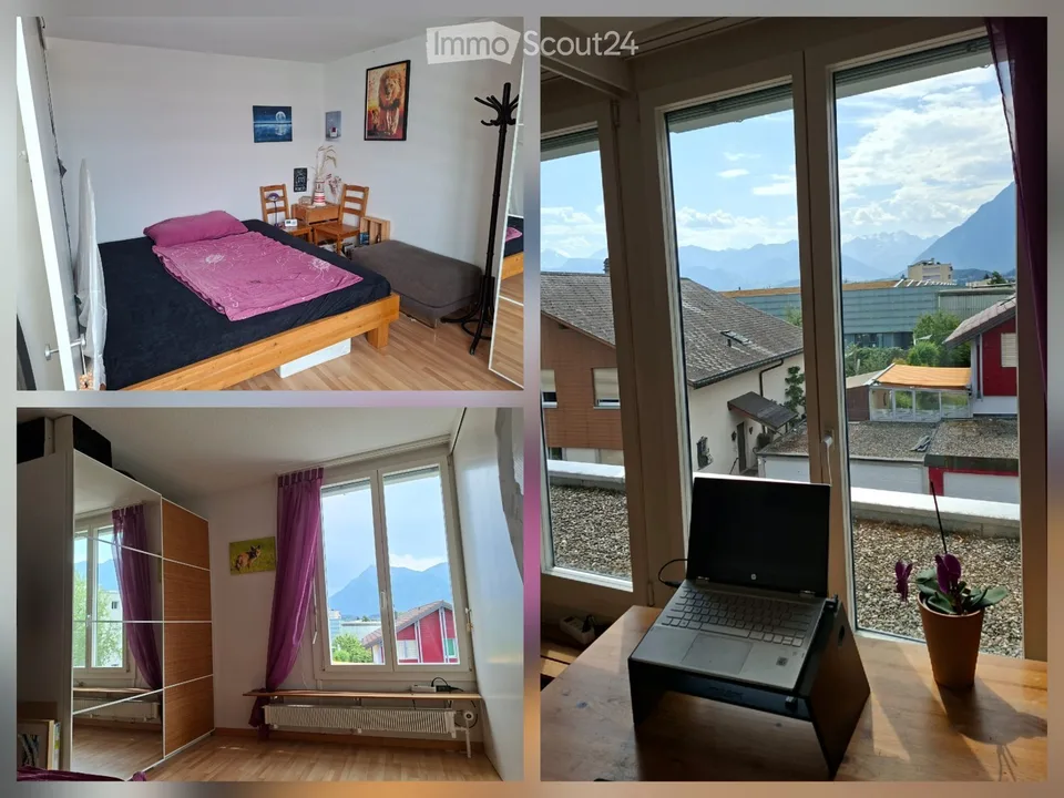 Möblierte Attikwohnung  mit Alpenpanorama (befristet)