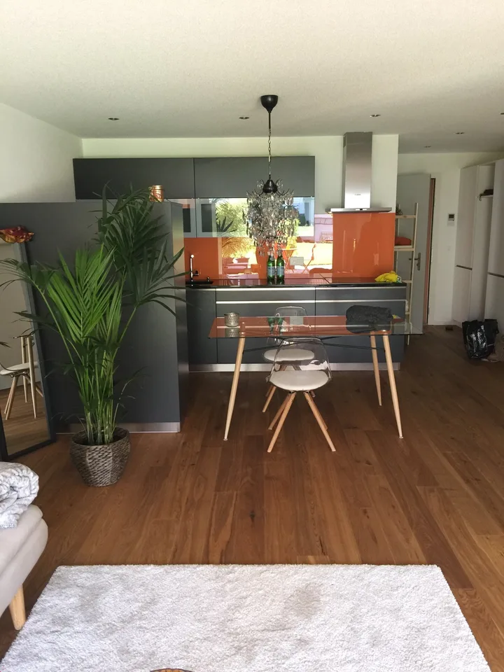 Möblierte 2.5-Zimmer-Wohnung mit Bergblick in Unterseen /Wohnen auf Zeit
