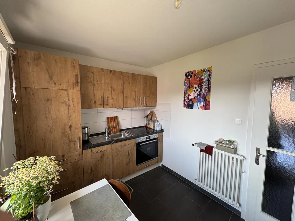 1.5 room apartment near Rhine and Old Town