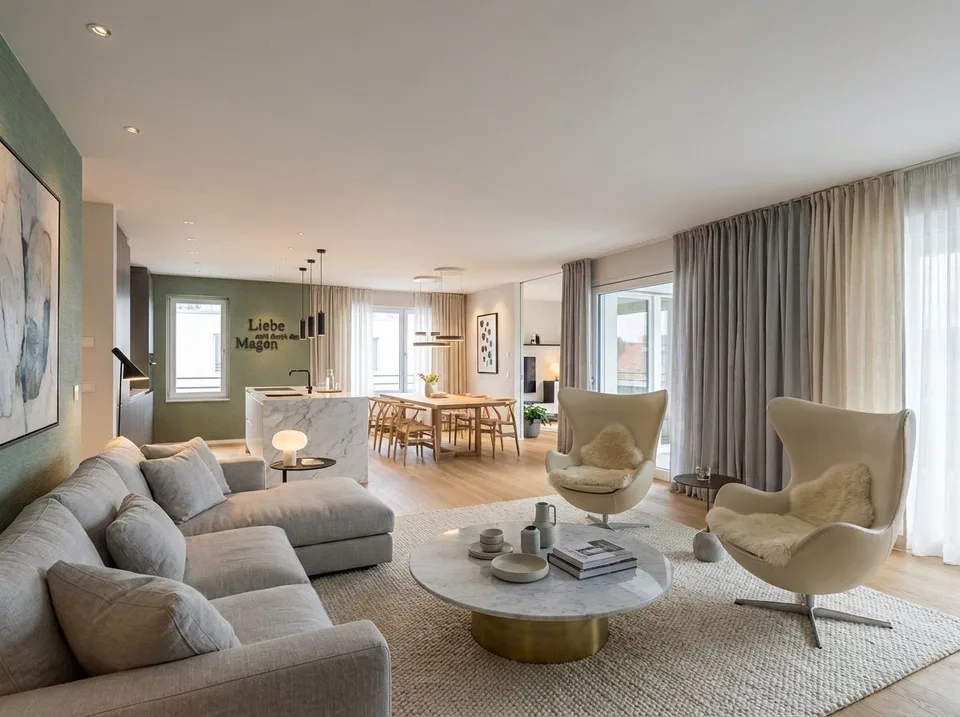 Moderne 5.5-Zimmer-Attikawohnung mit 143m² Terasse in Oberbüren (A5)