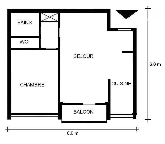 Ripreso in affitto - Appartamento 3 locali Châtelaine