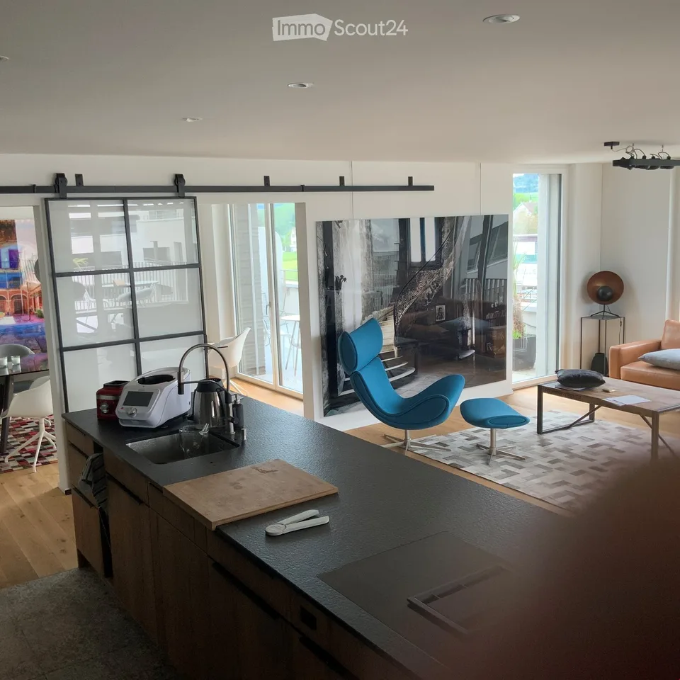 RIVAGE: Bottighofen Attic Apartment MODERN, WITH Lake View and 2*30m2 Terrace