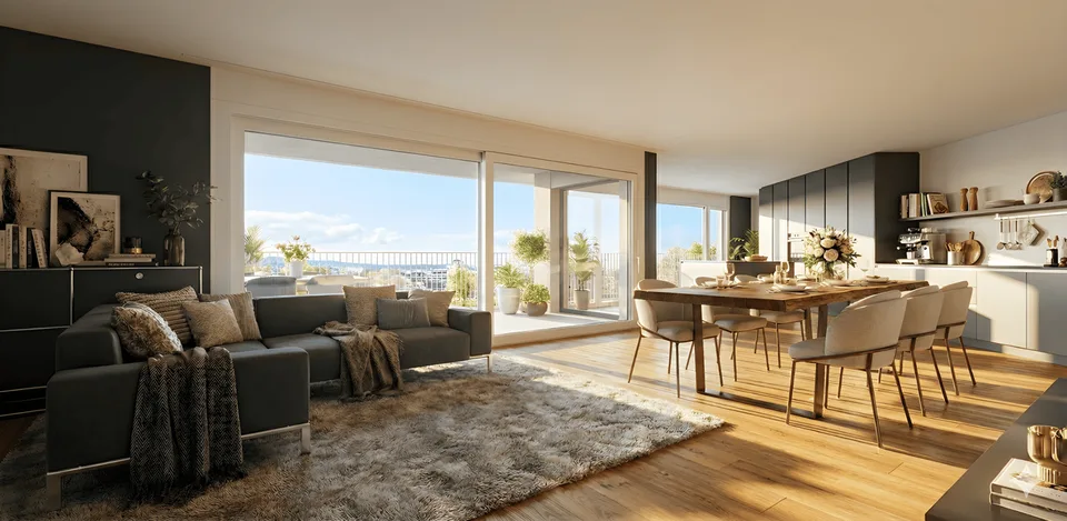 Grosszügige 5.5-Zimmer-Wohnung mit 155 m² und gedeckter Terrasse in Bellach – Foto 6 von 7