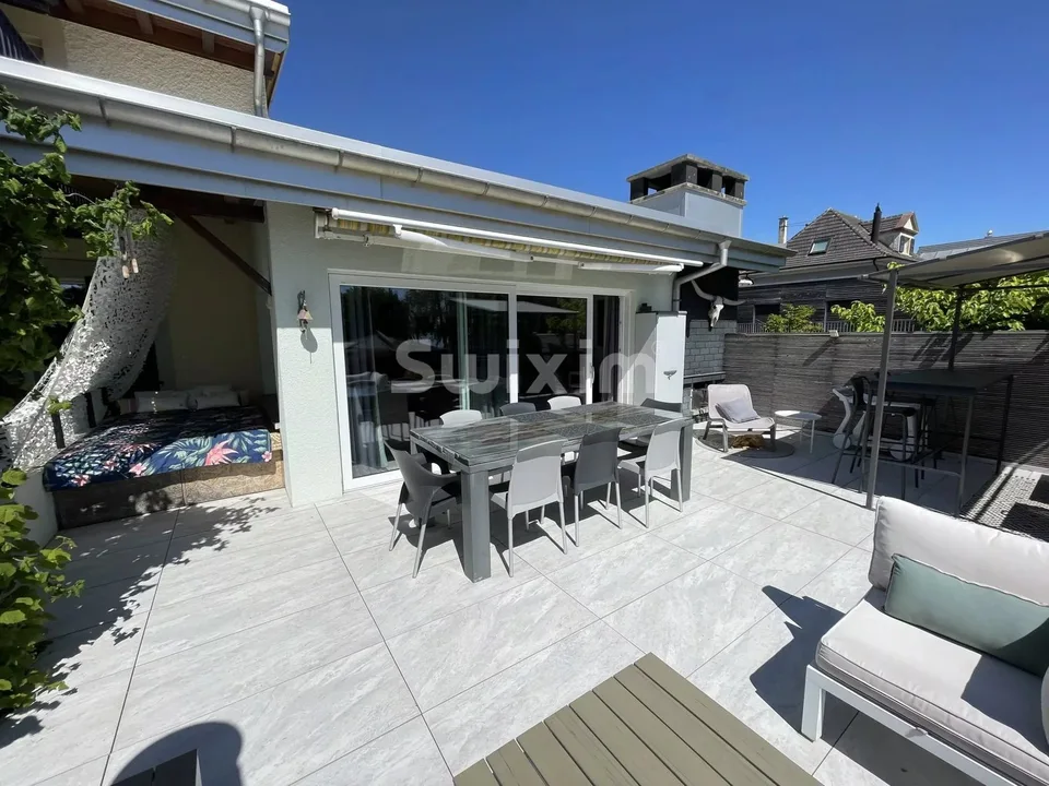 Wohnung 5.5 Zimmer mit Terrasse und Garten am Seeufer