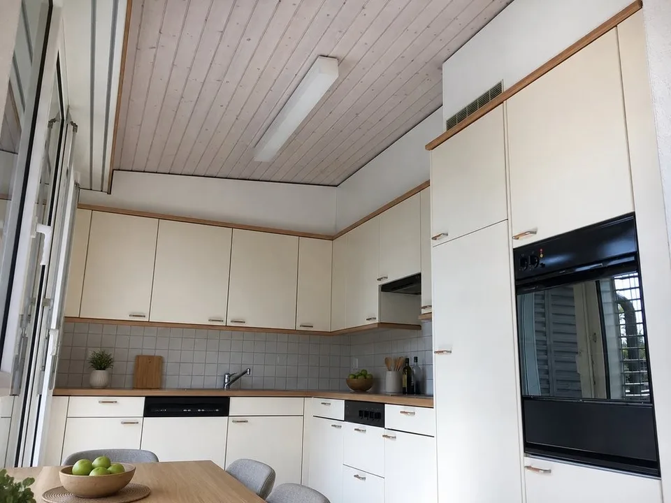 Attic apartment with chimney, large terrace + private laundry room