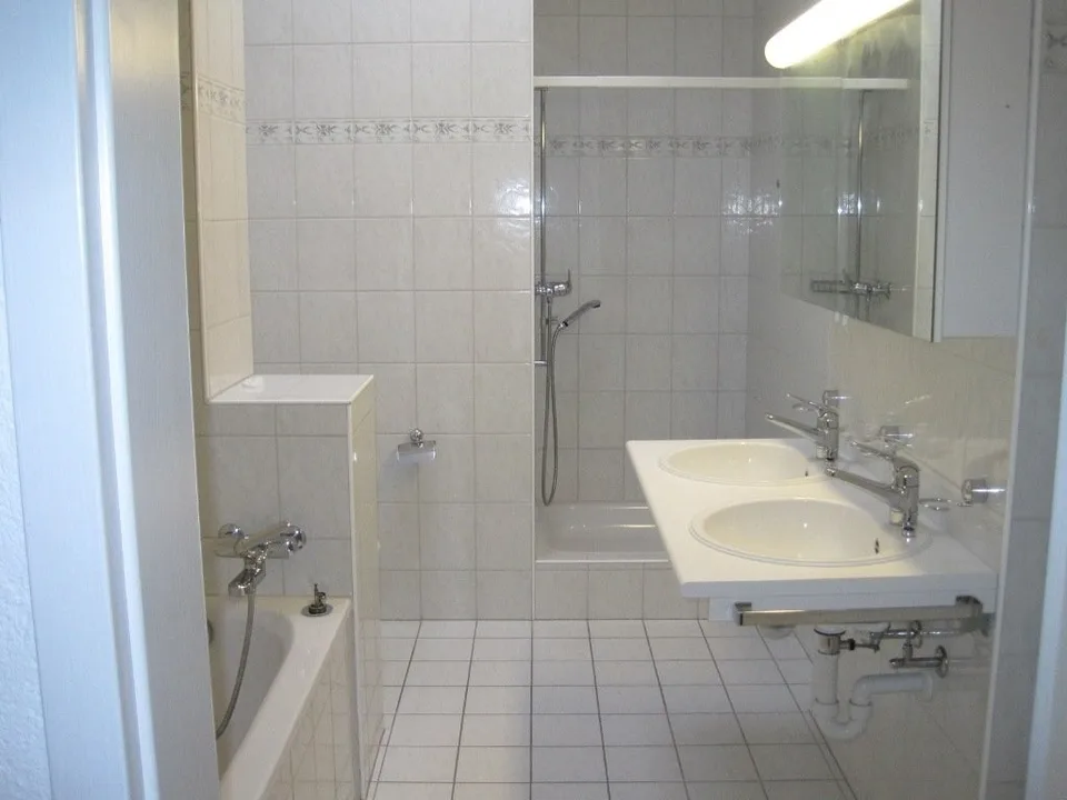 Attic apartment with chimney, large terrace + private laundry room